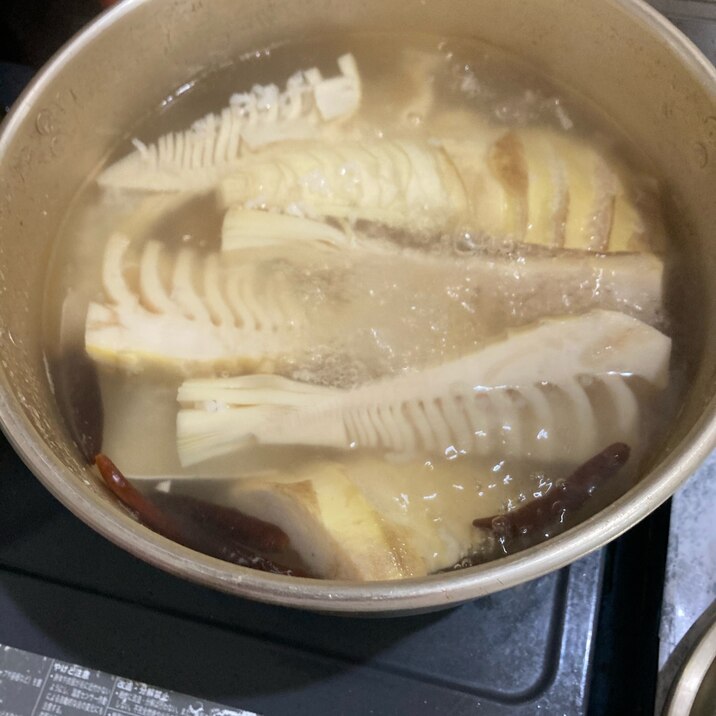 米ぬかいらず!!筍の茹で方(アク抜き)
